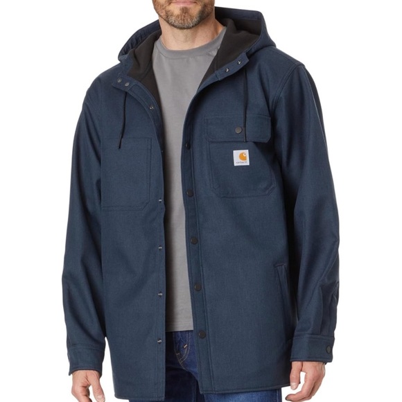 Carhartt Other - New Carhartt Men's Rain Defender Relaxed Fit Heavyweight Hooded Shirt Jacket